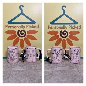 Rae Dunn DANCE ‘TIL YOU’RE DEAD & LET’S BOO-GIE Mugs